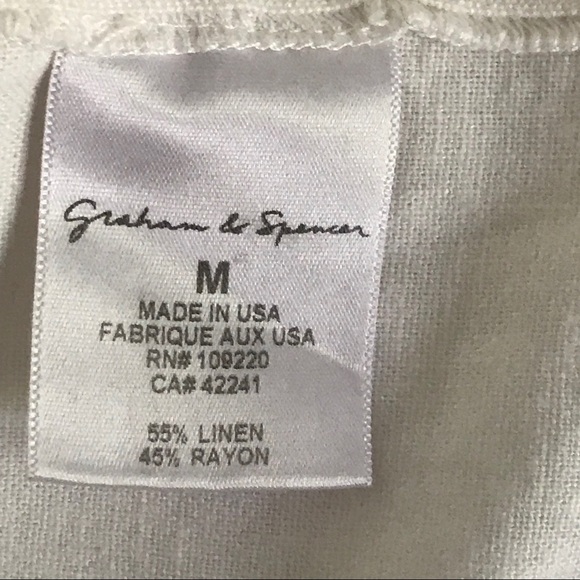 Graham & Spencer linen blend top medium - Picture 7 of 8